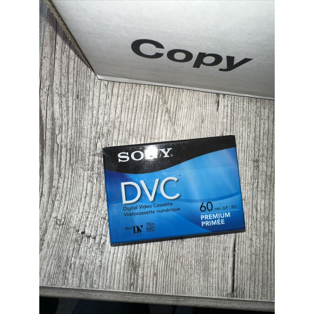 SONY Mini DV Premium 60 Min DVC DVM60PRR Digital Video Cassette Tape New & Seal